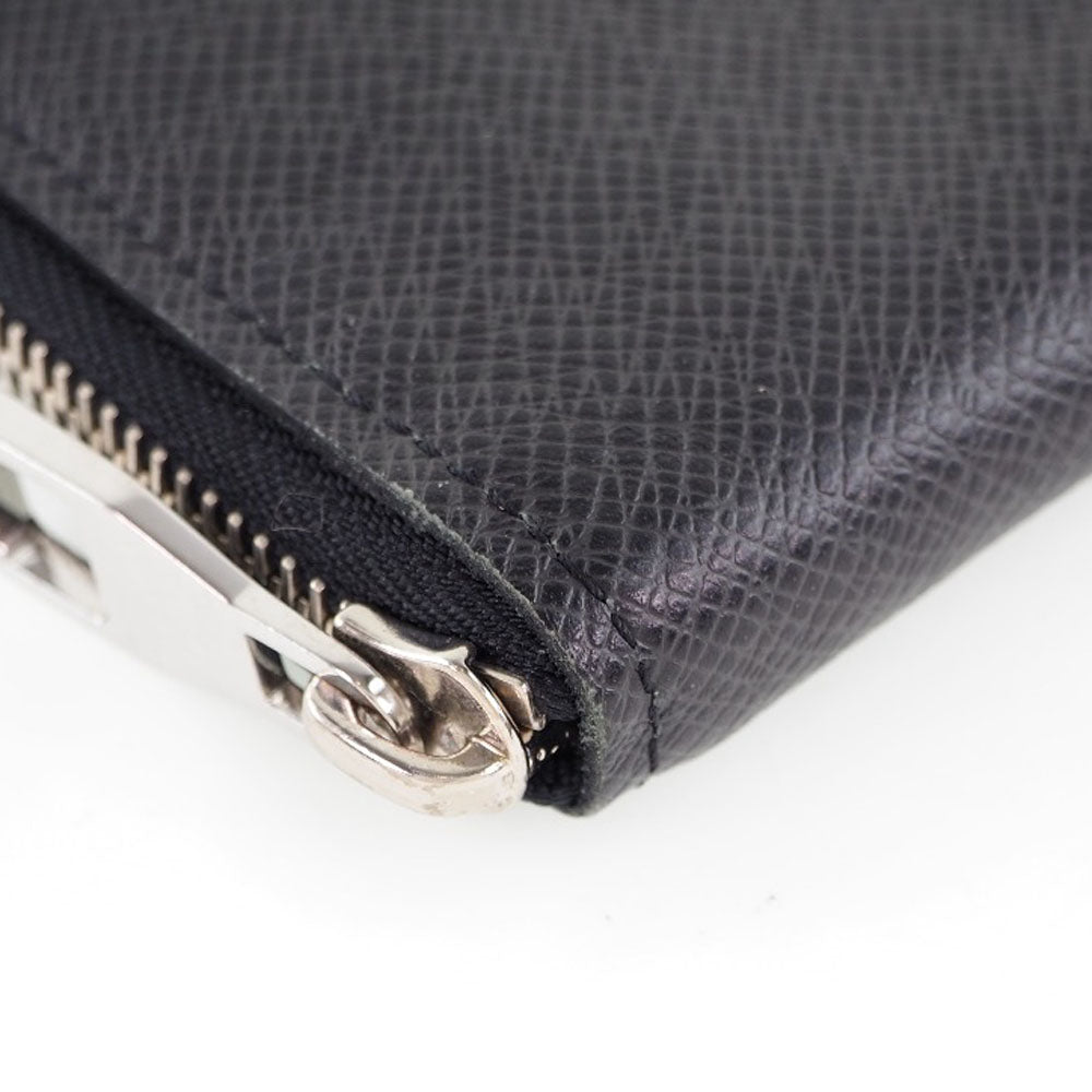 Louis Vuitton Black Leather Portefeuille zippy wallet accessories