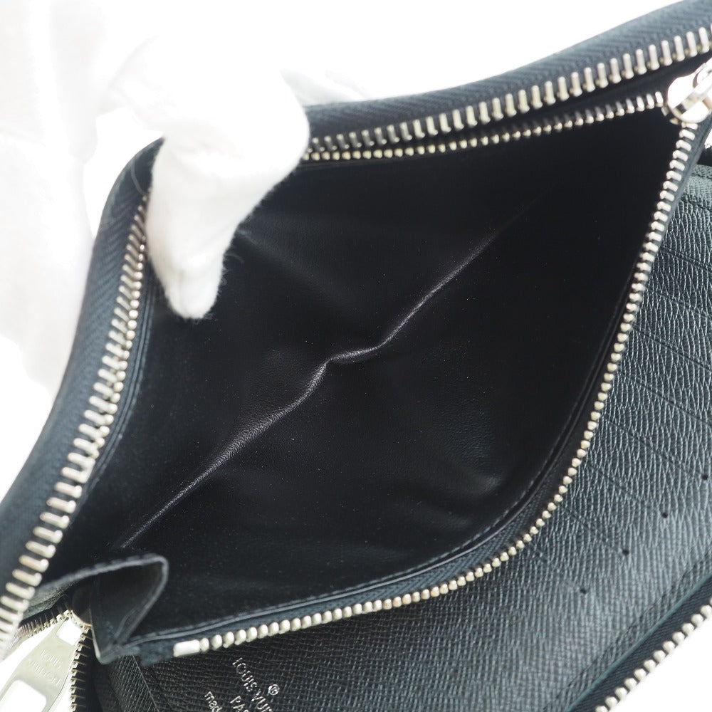 Louis Vuitton Black Leather Portefeuille zippy wallet accessories