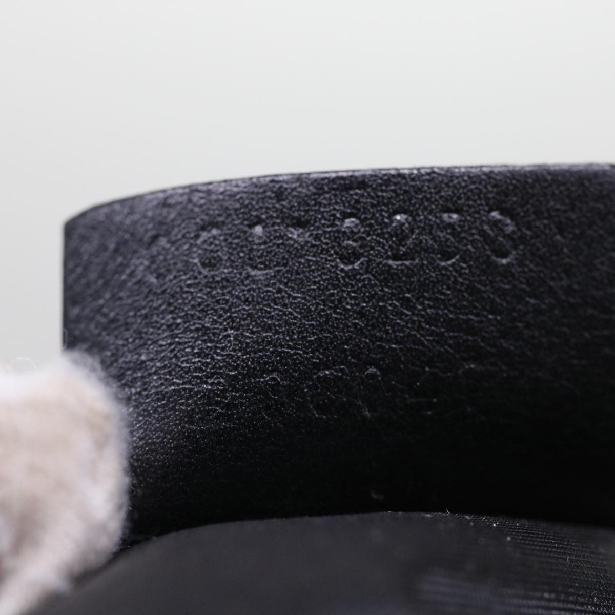 GUCCI Shoulder Bag Suede Black  49411