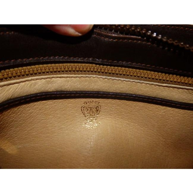 Gucci Top Handle Vintage Brown Suede Hobo Bag
