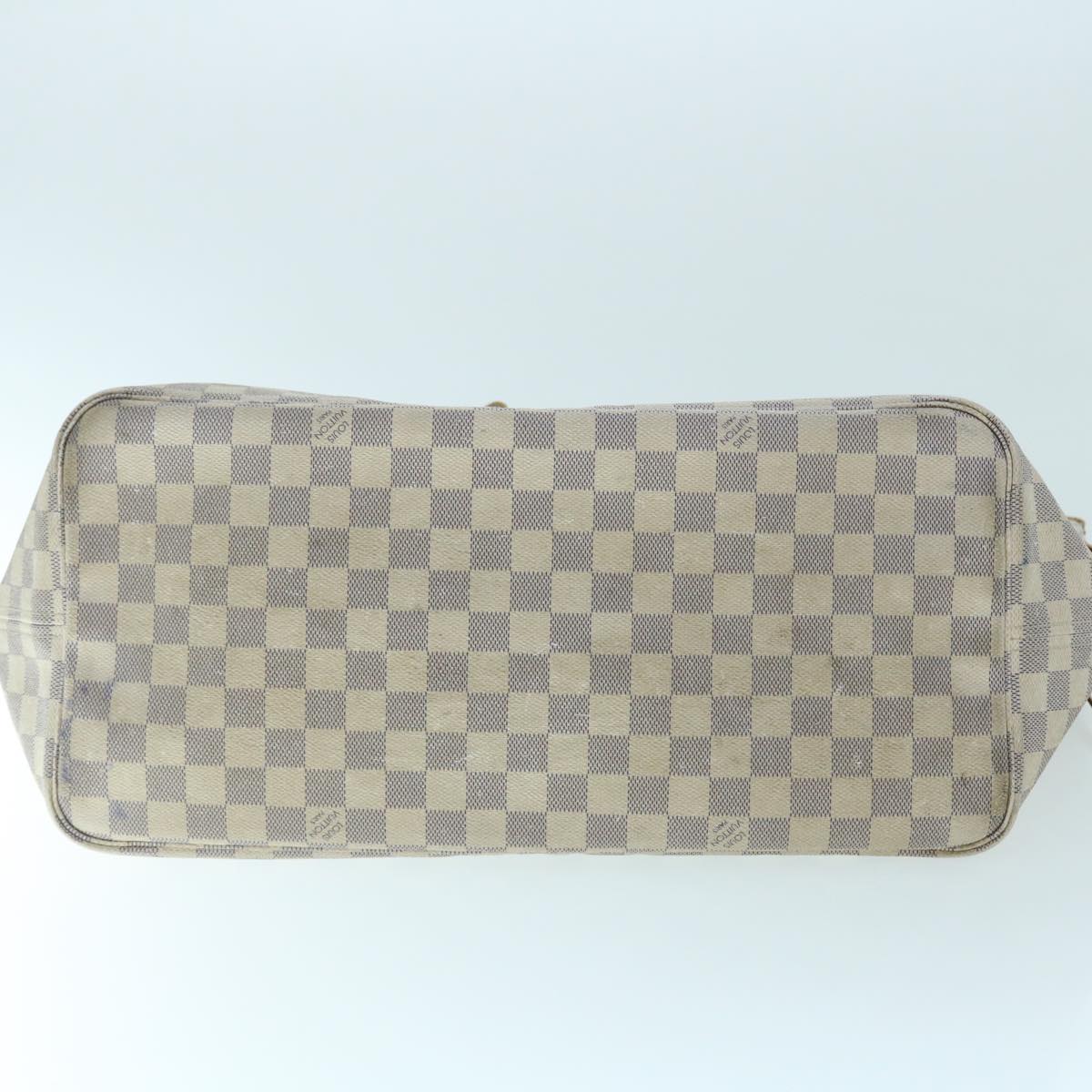 LOUIS VUITTON Damier Azur Neverfull GM Tote Bag N41360 LV Auth 49735