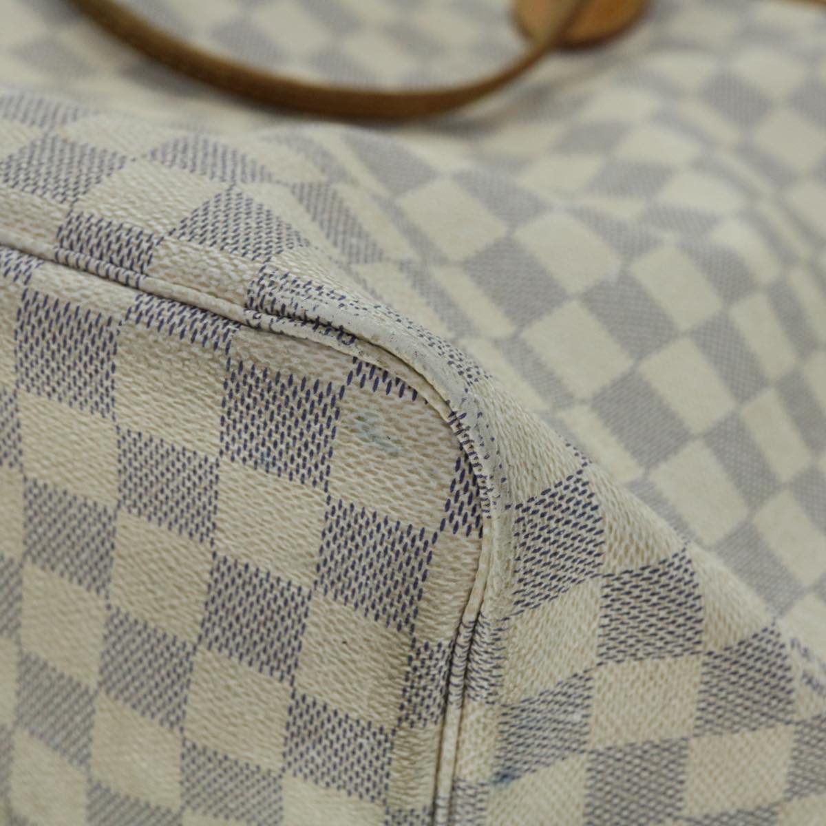 LOUIS VUITTON Damier Azur Neverfull GM Tote Bag N41360 LV Auth 49735