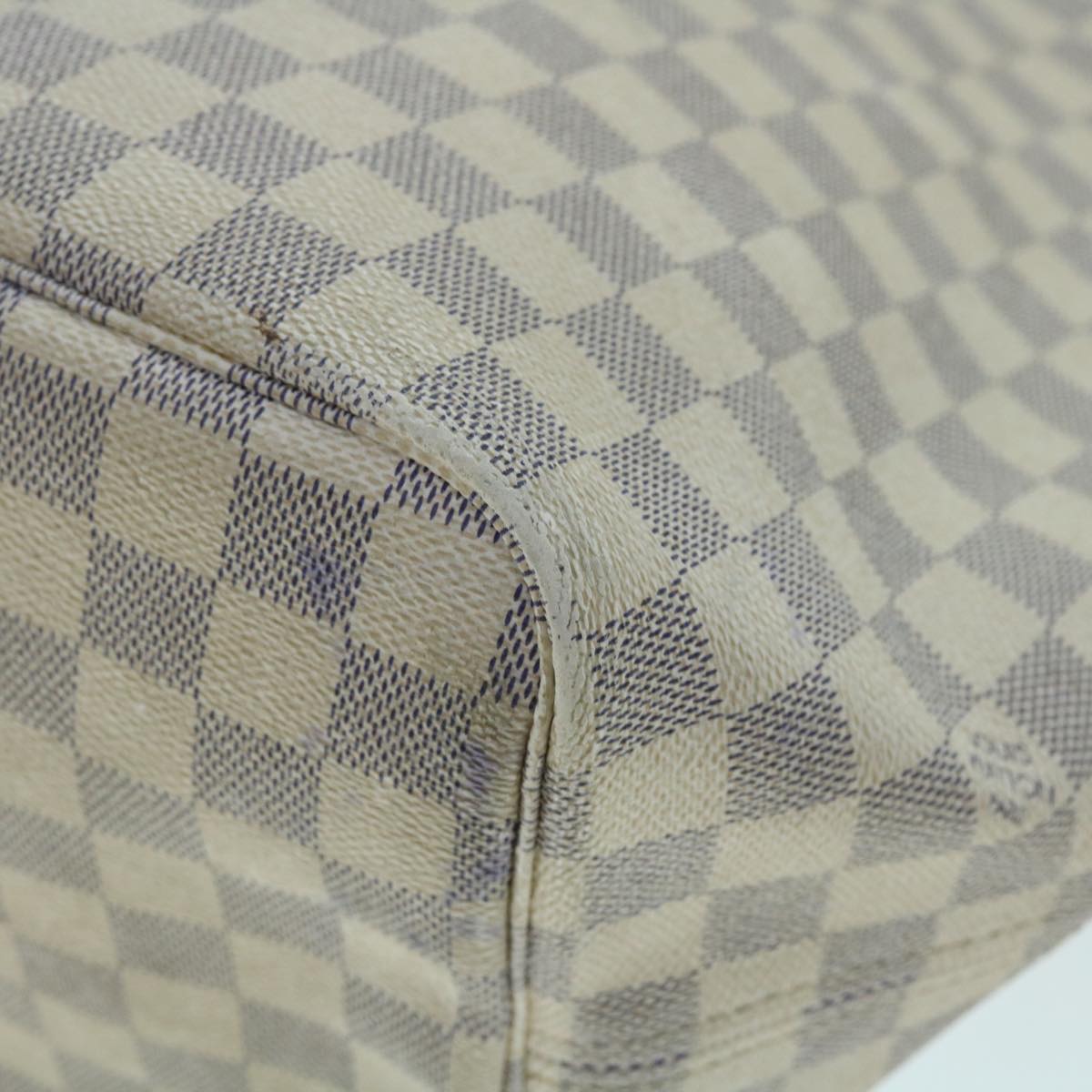 LOUIS VUITTON Damier Azur Neverfull GM Tote Bag N41360 LV Auth 49735