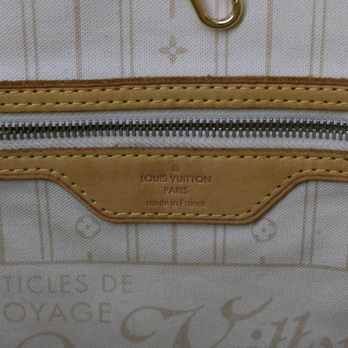 LOUIS VUITTON Damier Azur Neverfull GM Tote Bag N41360 LV Auth 49735