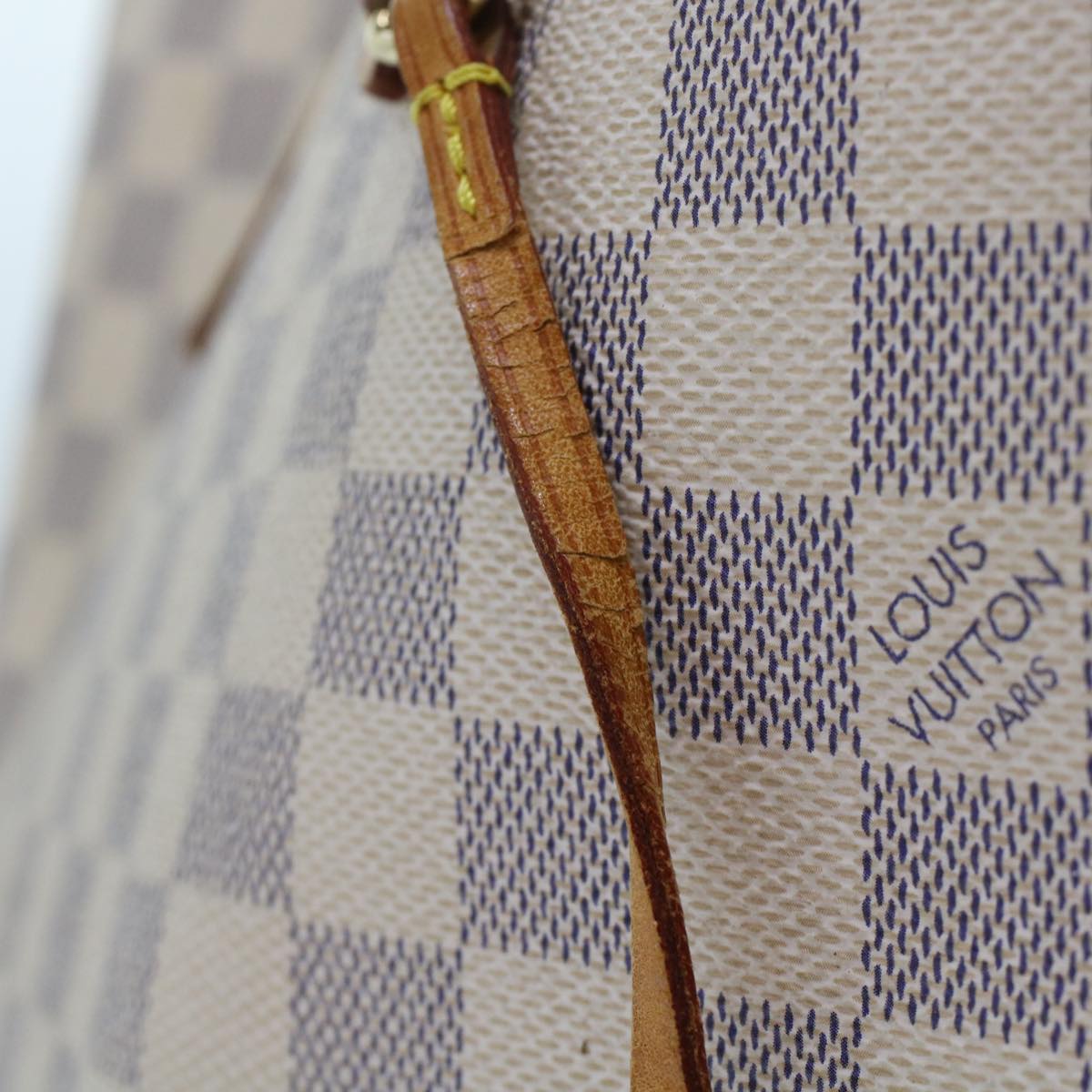 LOUIS VUITTON Damier Azur Neverfull GM Tote Bag N41360 LV Auth 49735