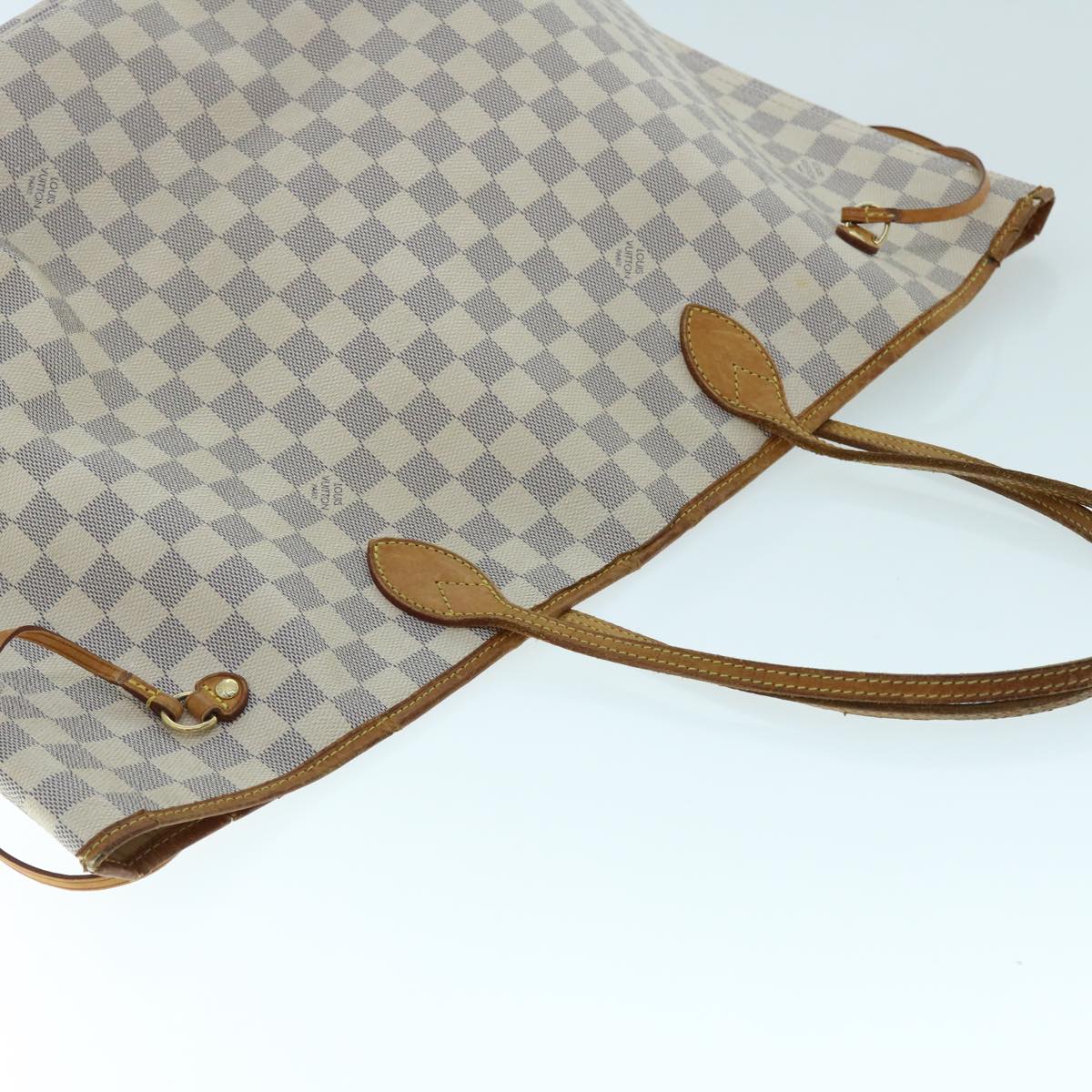 LOUIS VUITTON Damier Azur Neverfull GM Tote Bag N41360 LV Auth 49735