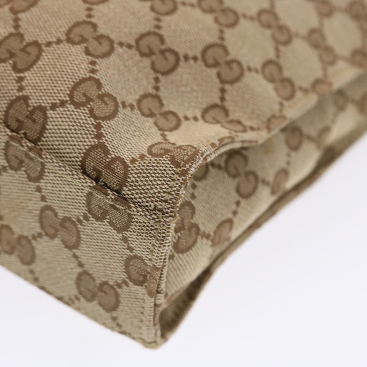 GUCCI GG Canvas Jackie Hand Bag Beige 001 3734  49789