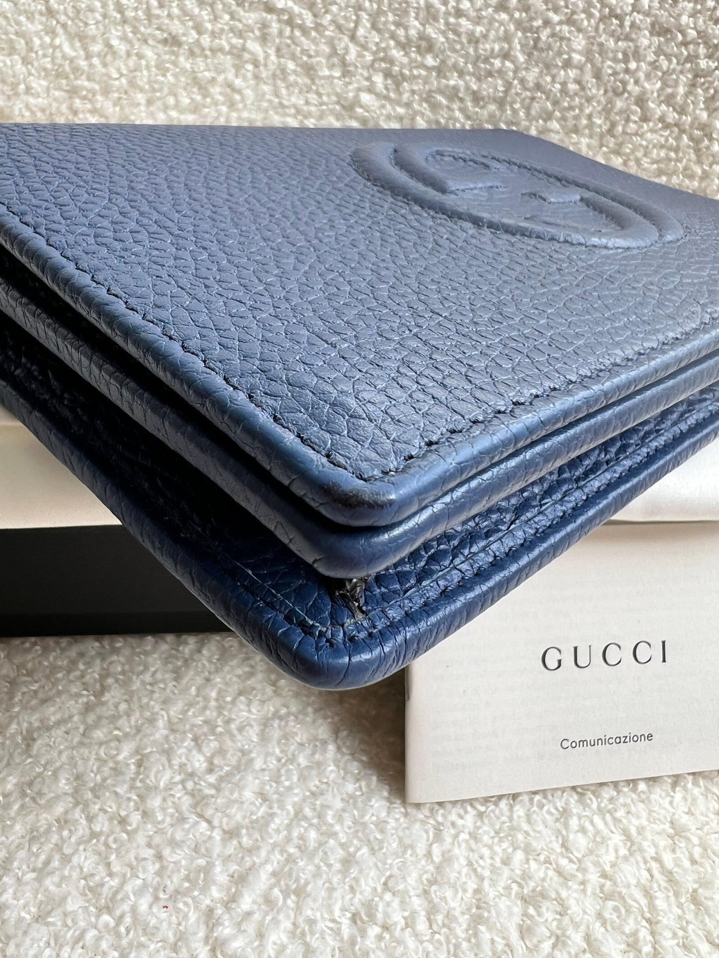 Gucci Blue Soho Chain Wallet