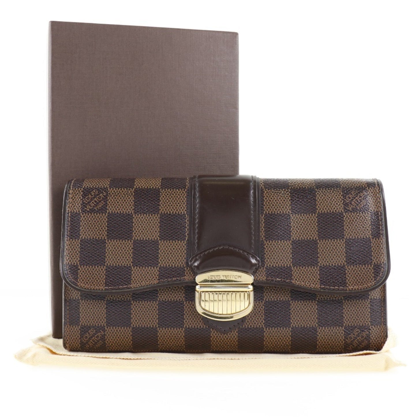Louis Vuitton Brown Canvas Sistina wallet accessories