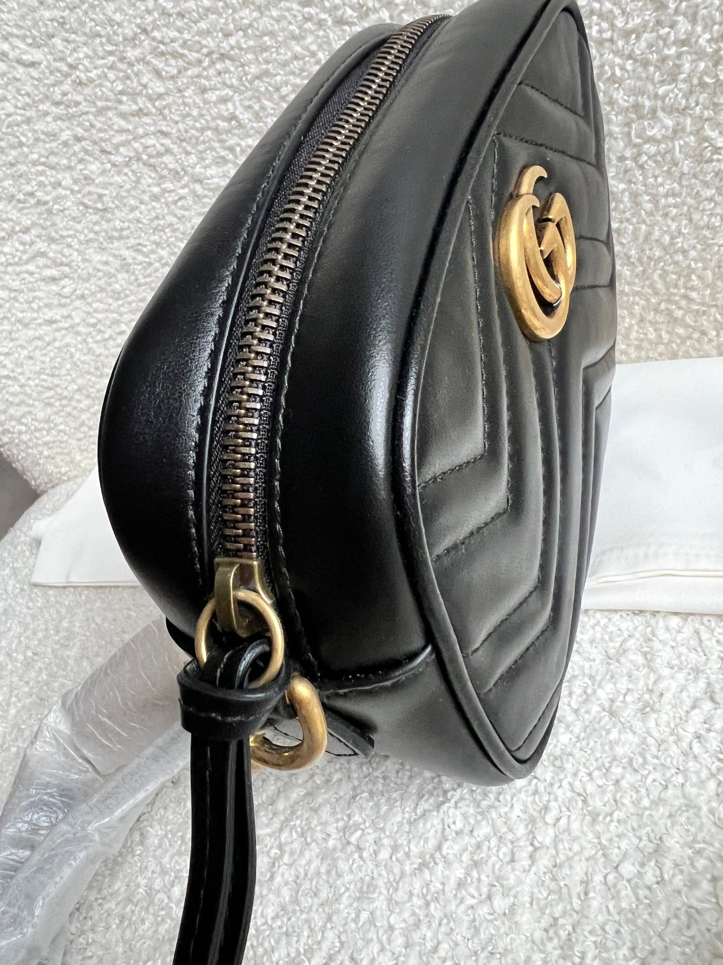 Gucci GG Black Marmont Mini Shoulder Bag (RRP £1,360)