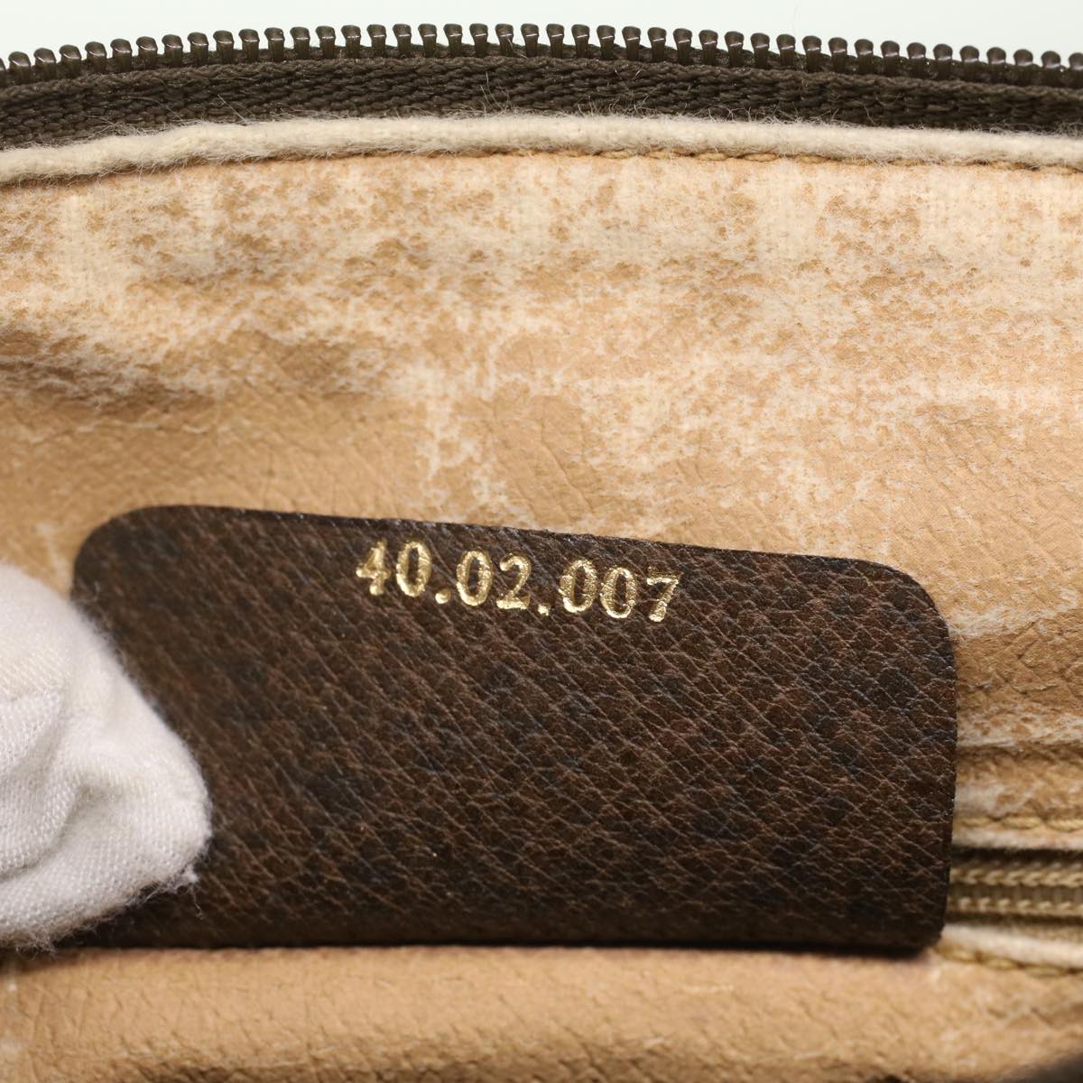 GUCCI GG Canvas Web Sherry Line Hand Bag Beige Red Green 40.02.007  49929