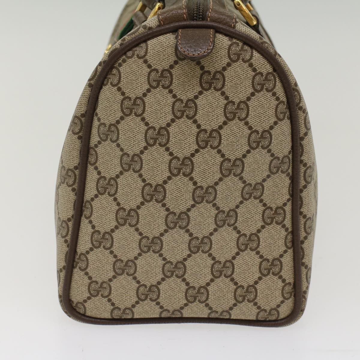 GUCCI GG Canvas Web Sherry Line Hand Bag Beige Red Green 40.02.007  49929