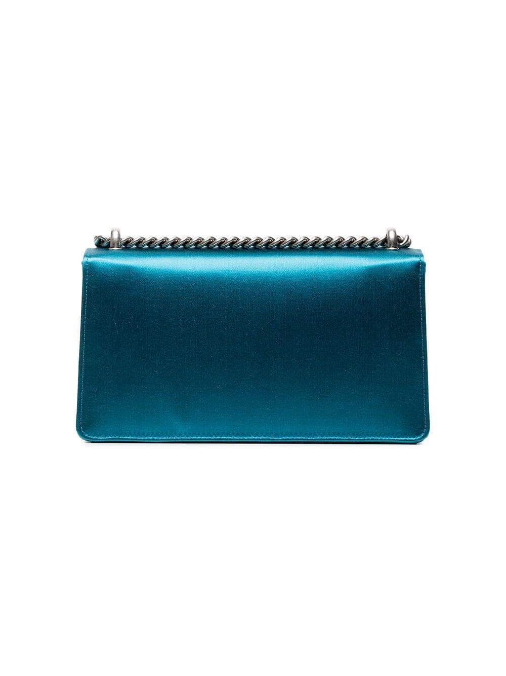 Gucci Small Dionysus Satin Shoulder Bag in Blue
