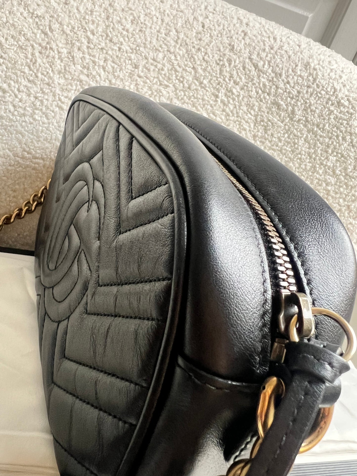 Gucci GG Black Marmont Small Shoulder Bag (RRP £1440)