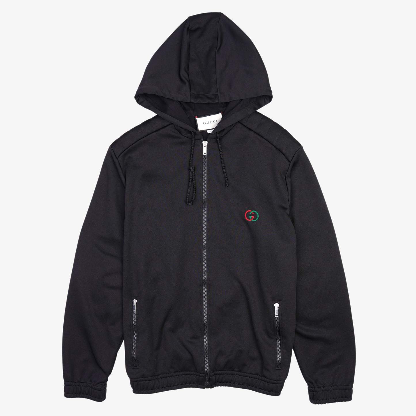 Gucci Mens Elbow Patch Oversized Technical Jersey Black S