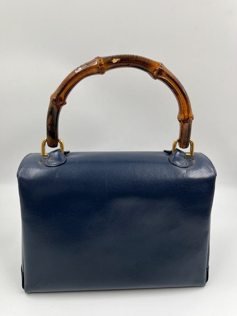 Gucci Leather Bag with Bamboo clasp