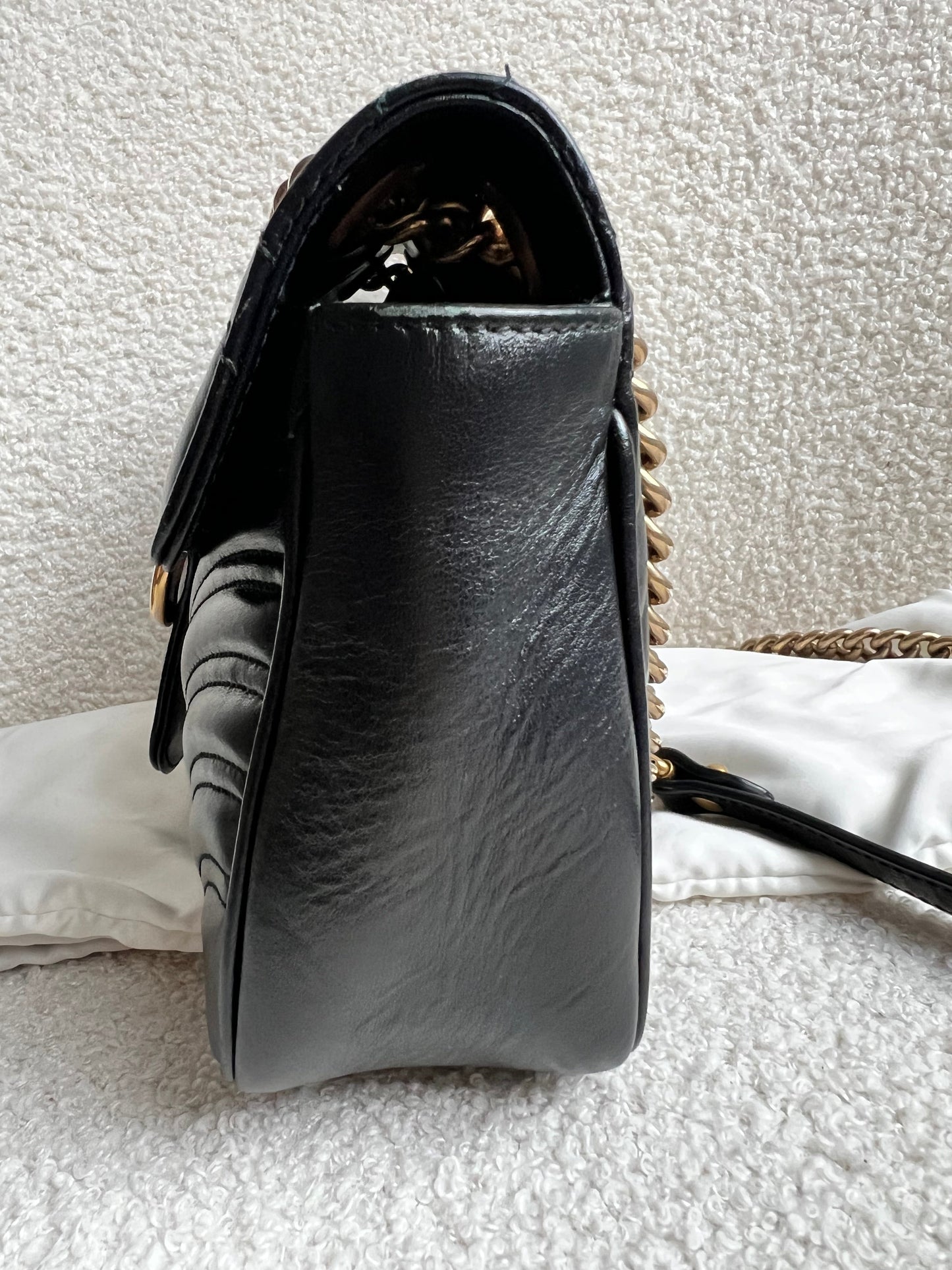 Gucci GG Black Marmont Small Shoulder Bag (RRP £2070)