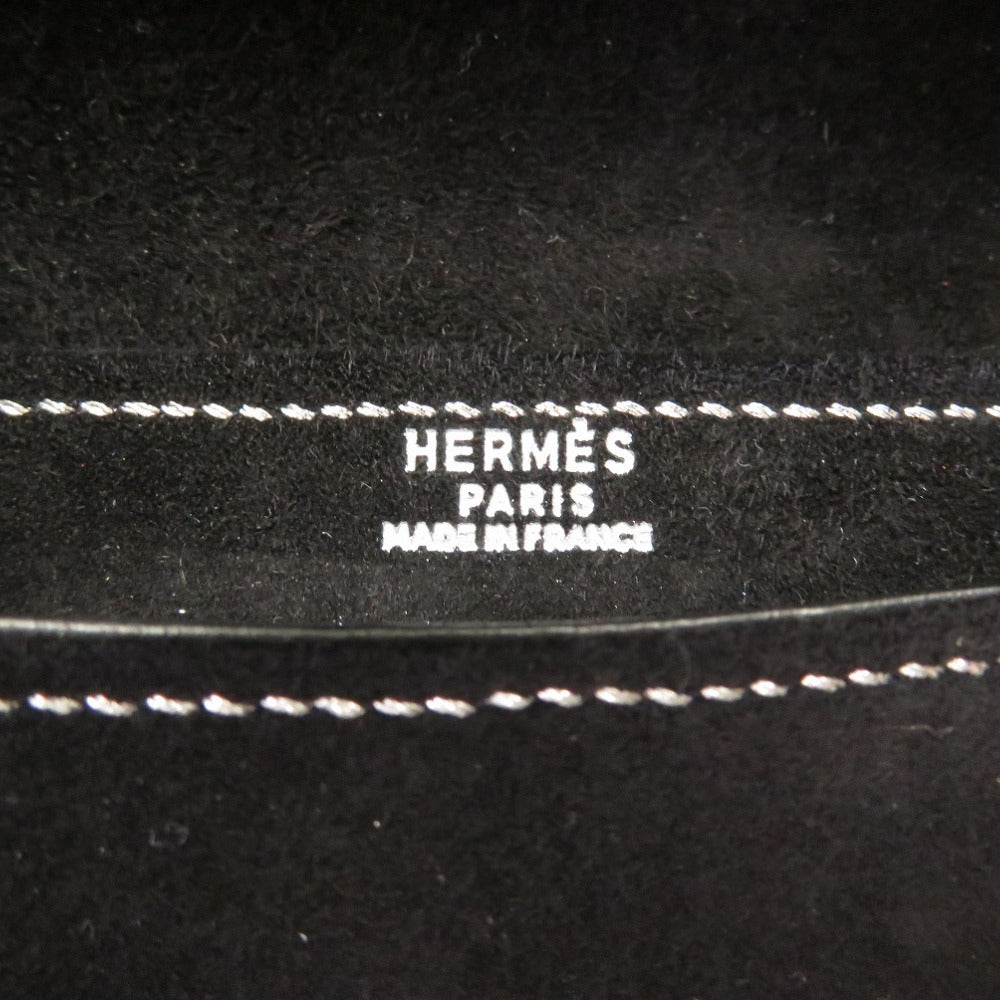 HERMES Clutch bag Doblis black Silverstitch Navet Women Used
