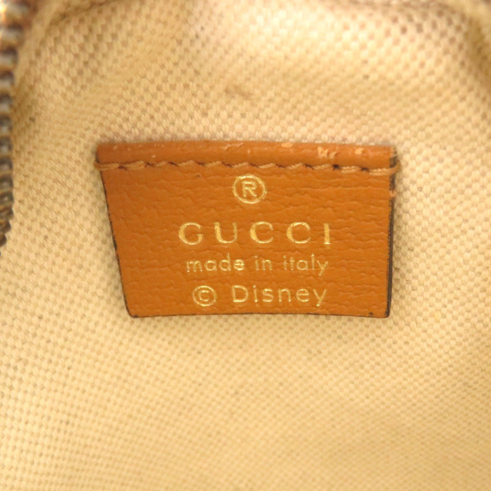 GUCCI Shoulder Bag 603938 GG Supreme Brown Disney Mickey Women Used
