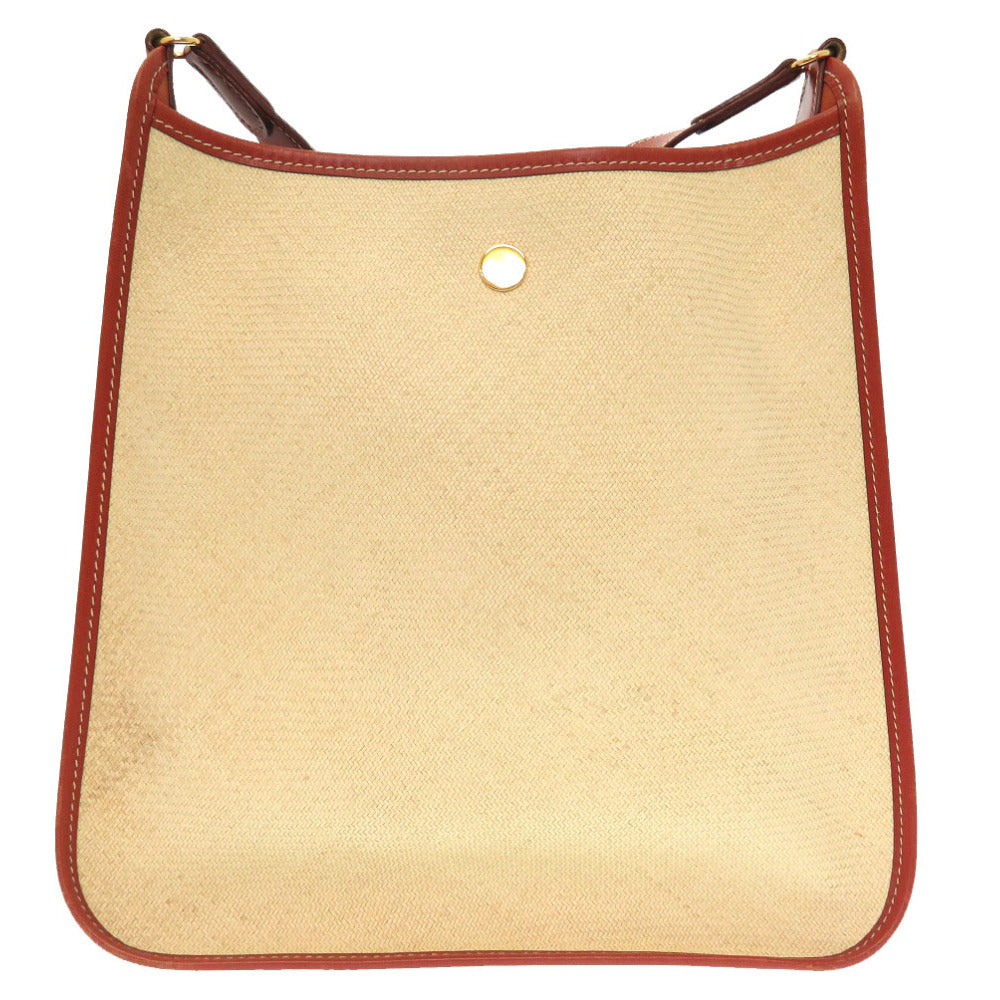 HERMES Shoulder Bag straw beige Vespa PM Women Used