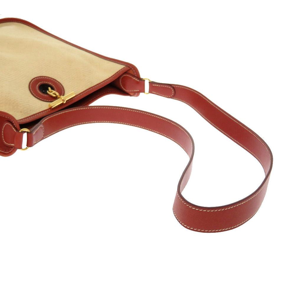 HERMES Shoulder Bag straw beige Vespa PM Women Used
