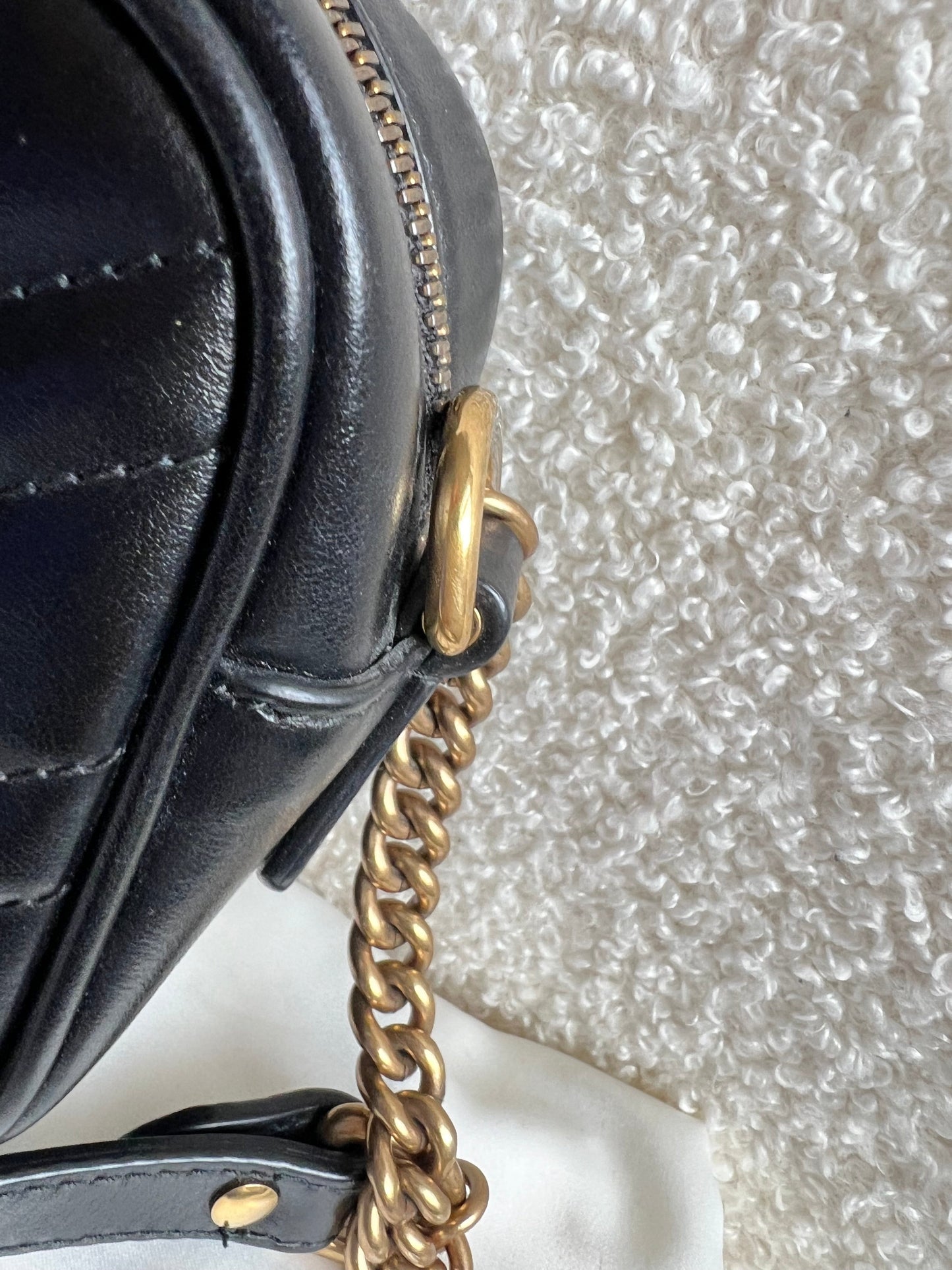 Gucci GG Black Marmont Mini Shoulder Bag (RRP £1,360)