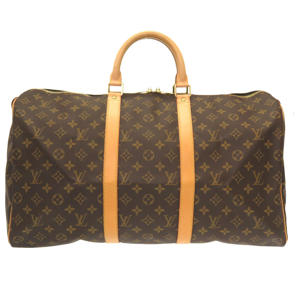 LOUIS VUITTON Boston Duffel bag M41426 Monogram canvas Brown Monogram Keepall 50 mens Used