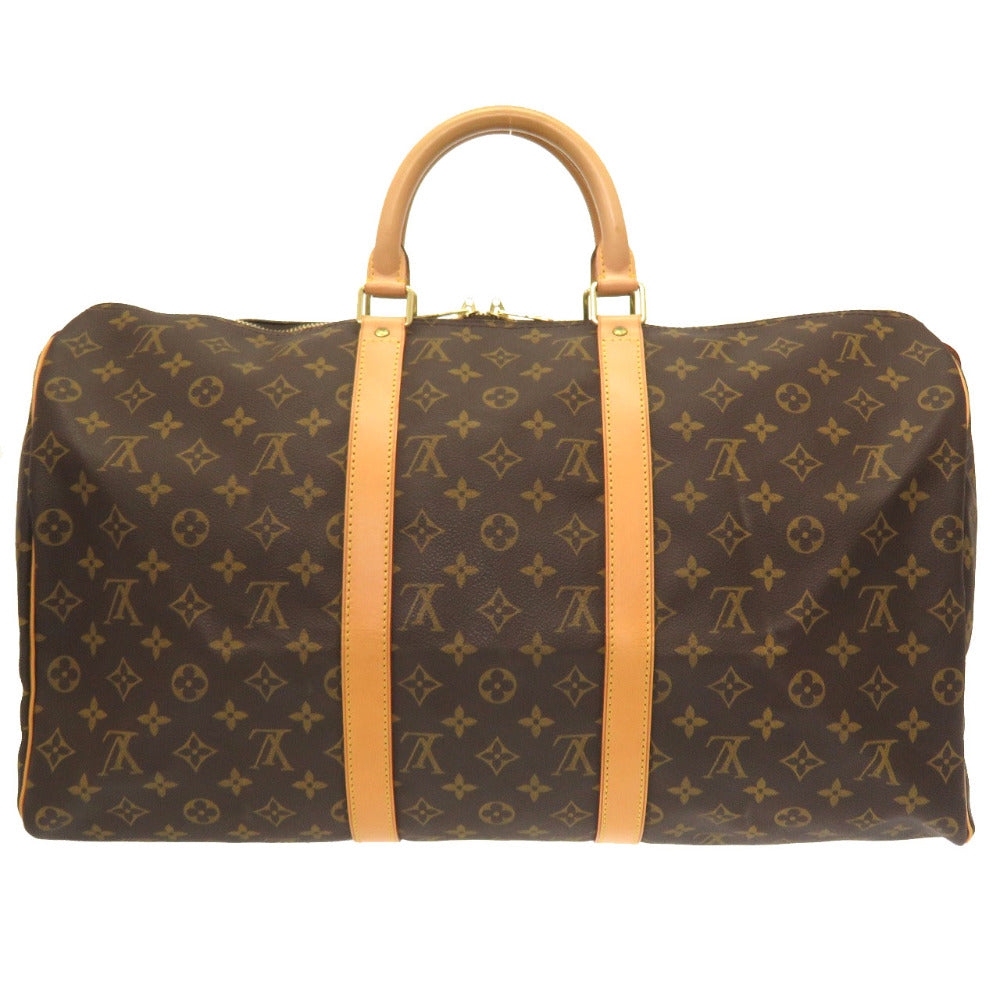 LOUIS VUITTON Boston Duffel bag M41426 Monogram canvas Brown Monogram Keepall 50 mens Used