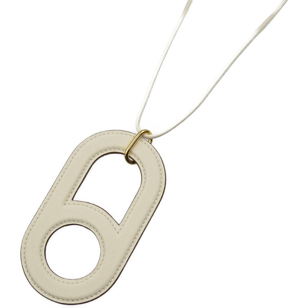 HERMES Necklace Swift Ivory Variations