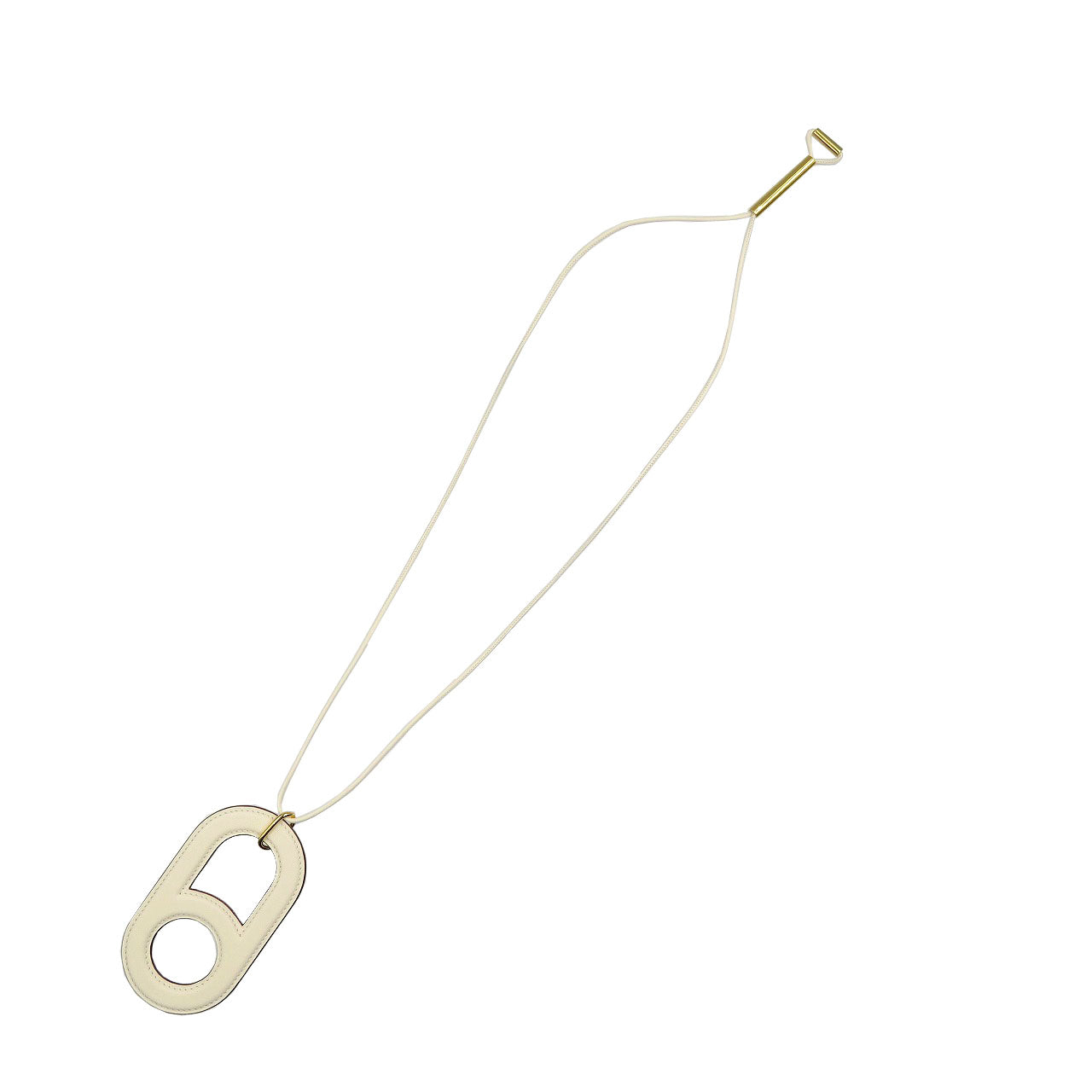 HERMES Necklace Swift Ivory Variations