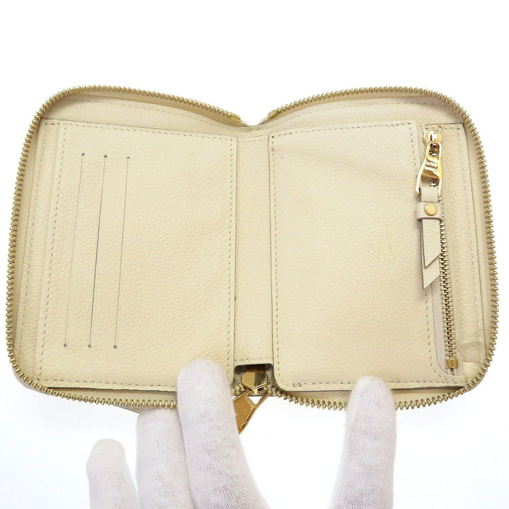 LOUIS VUITTON Bifold Wallet M93432 Monogram Ann Platt Neige Zip Around Monogram Unplant Portefeuille Skret Compact Women(Unisex) Used