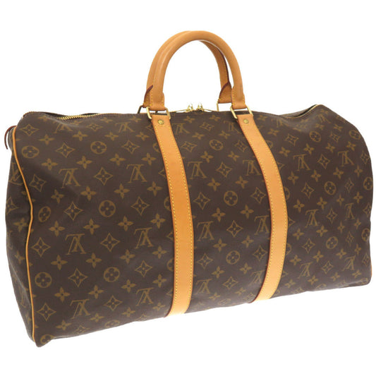 LOUIS VUITTON Boston Duffel bag M41426 Monogram canvas Brown Monogram Keepall 50 mens(Unisex) Used