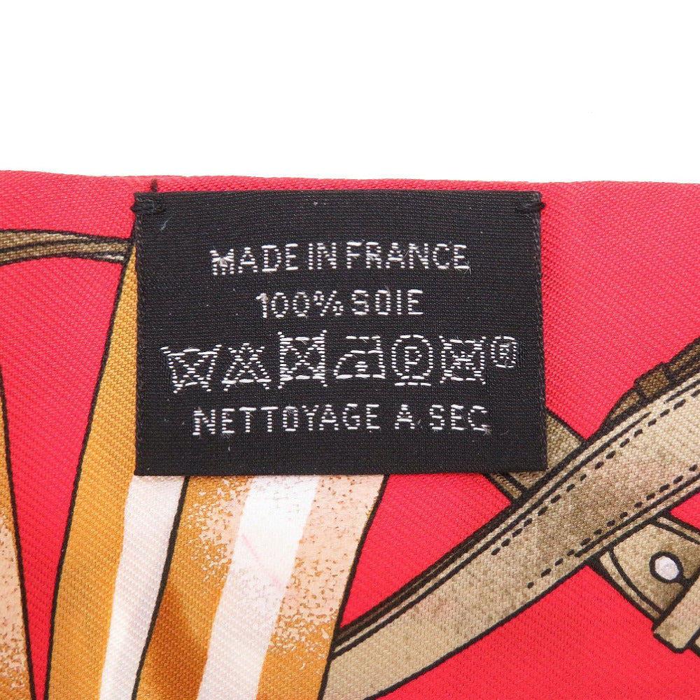 HERMES scarf silk Rouge viv Twilly