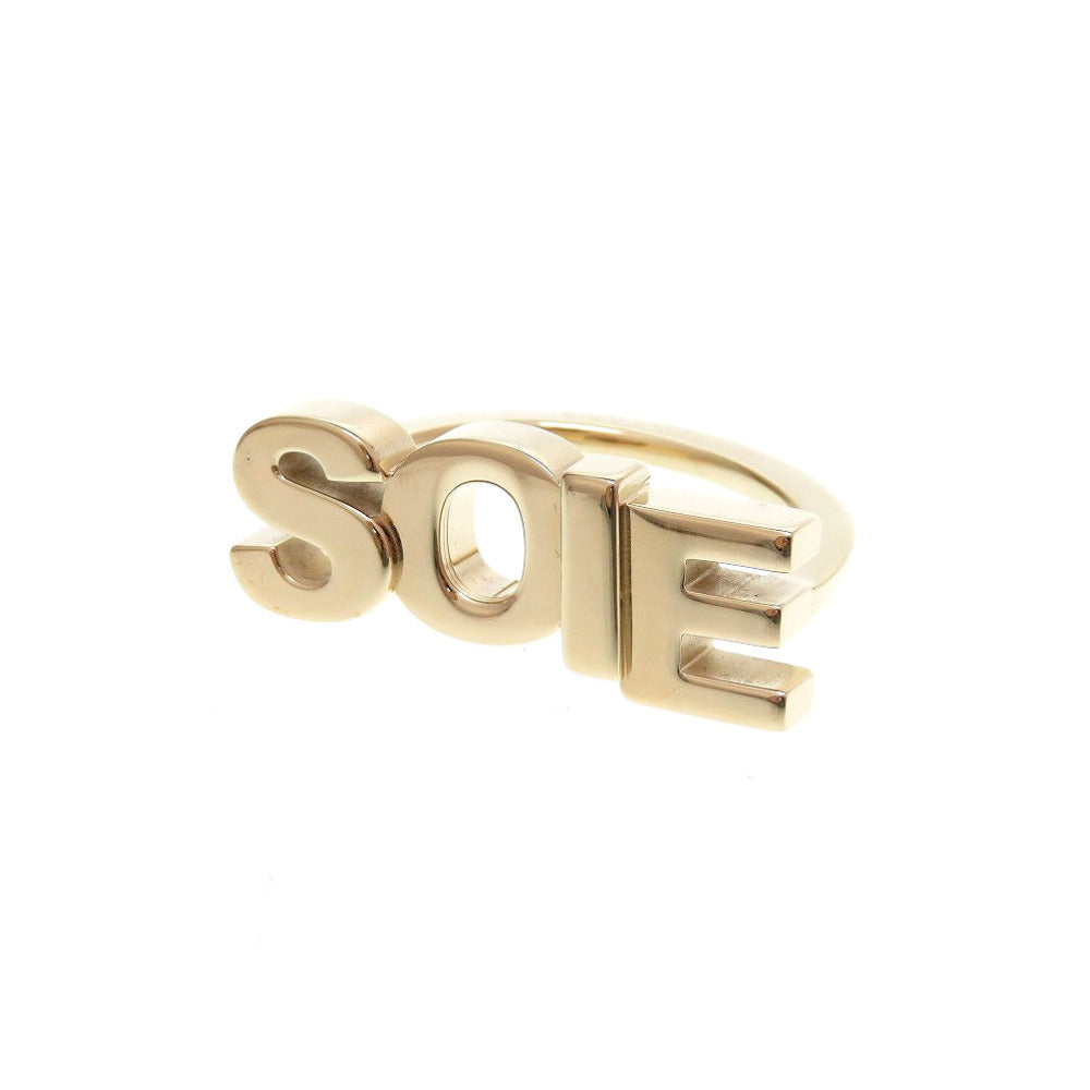 HERMES Scarf ring metal gold SOIE
