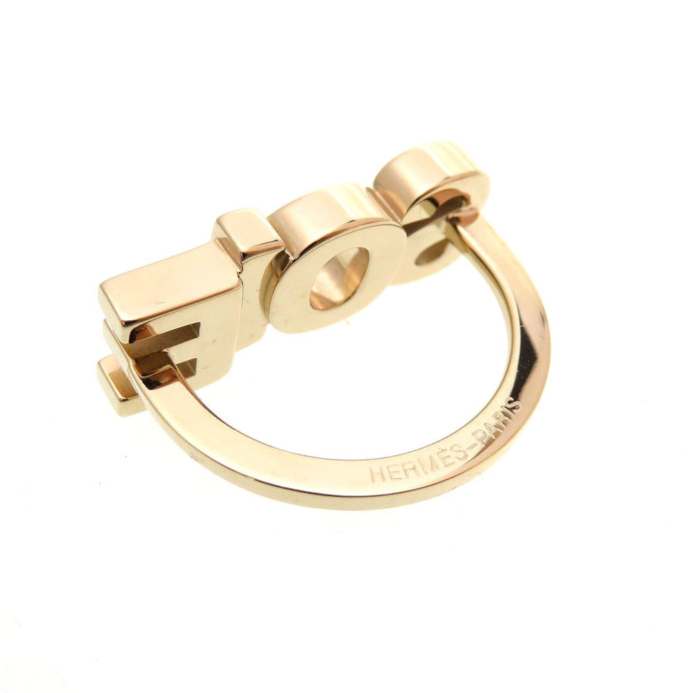 HERMES Scarf ring metal gold SOIE