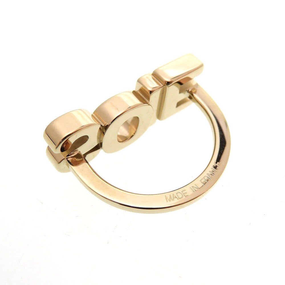 HERMES Scarf ring metal gold SOIE