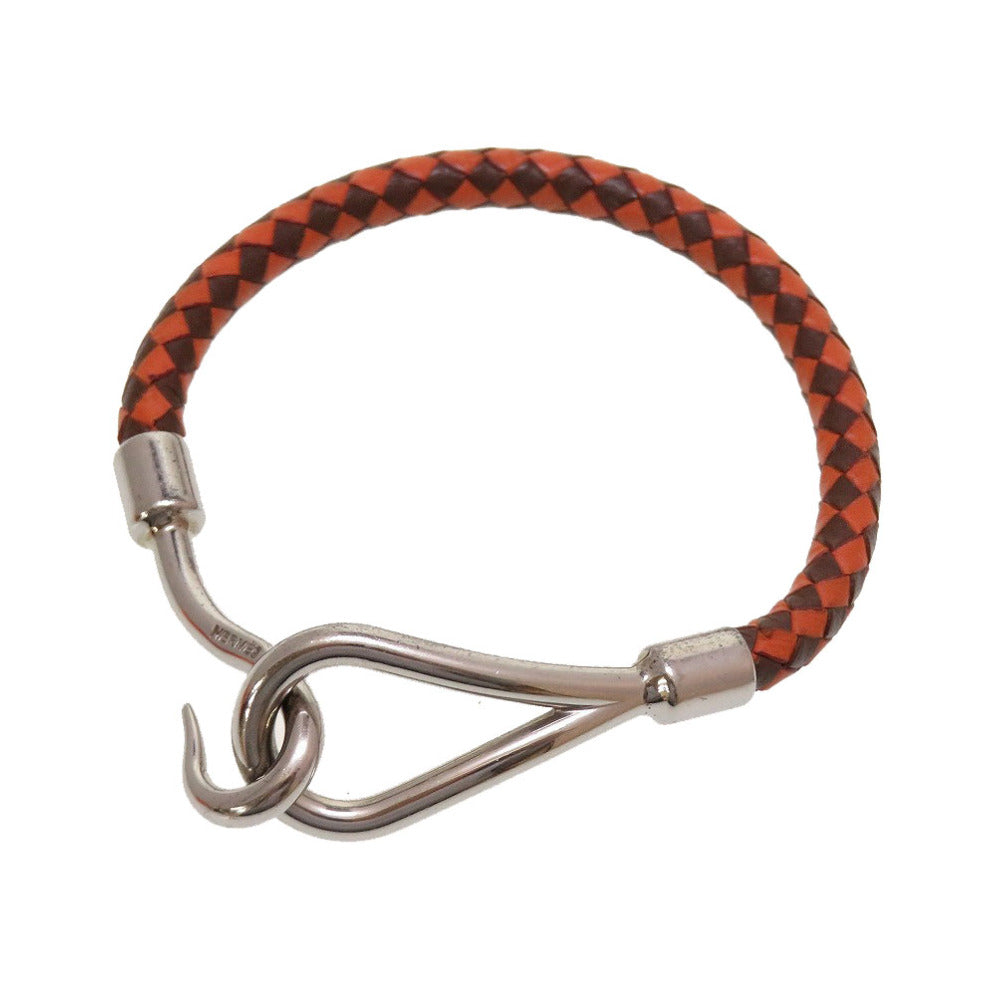 HERMES bracelet leather Brown jumbo