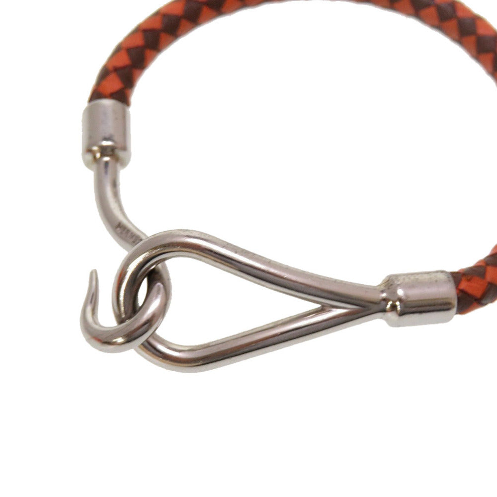HERMES bracelet leather Brown jumbo