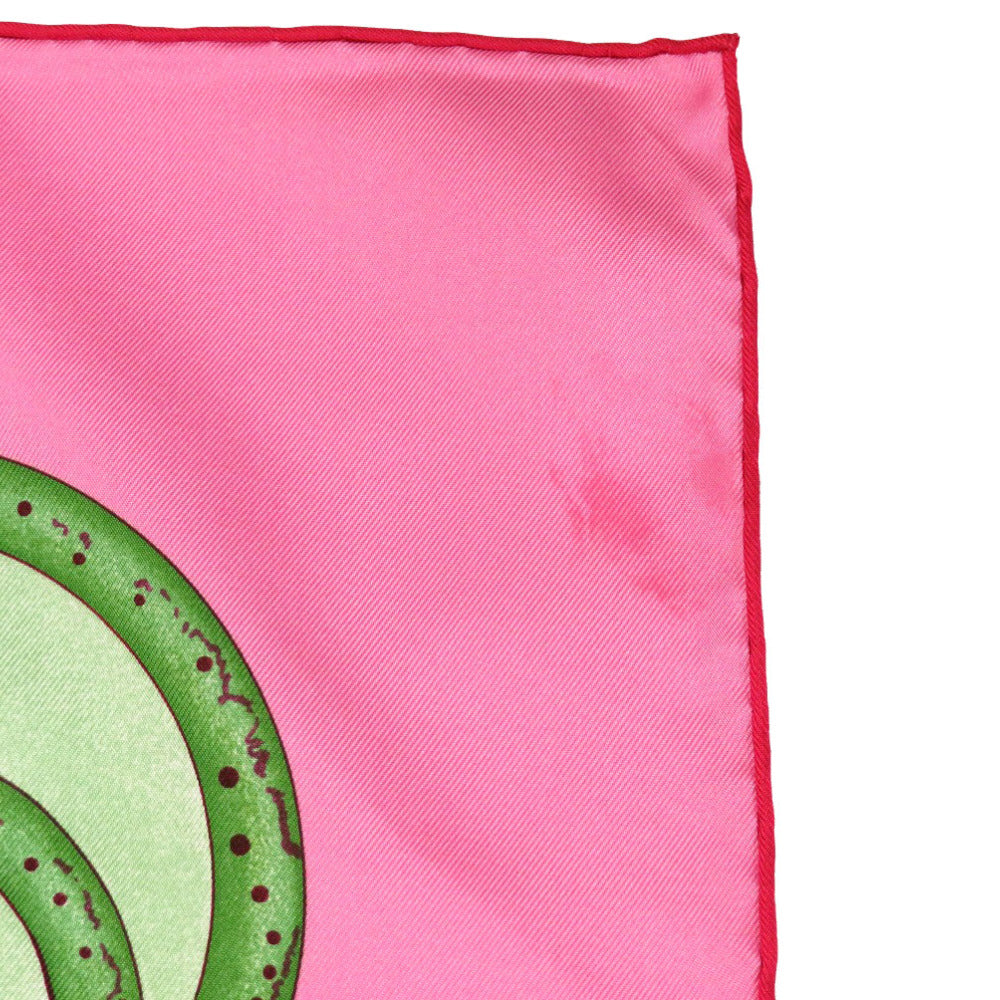 HERMES scarf silk pink Carre90 La Danse du Cosmos Dance of the Universe