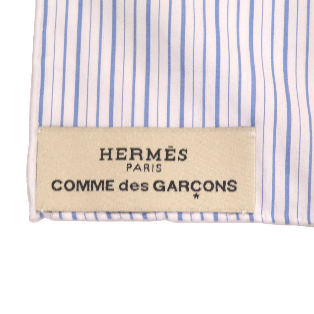HERMES scarf cotton Red x Comme des Garcons Collaboration HARNAIS DE COUR
