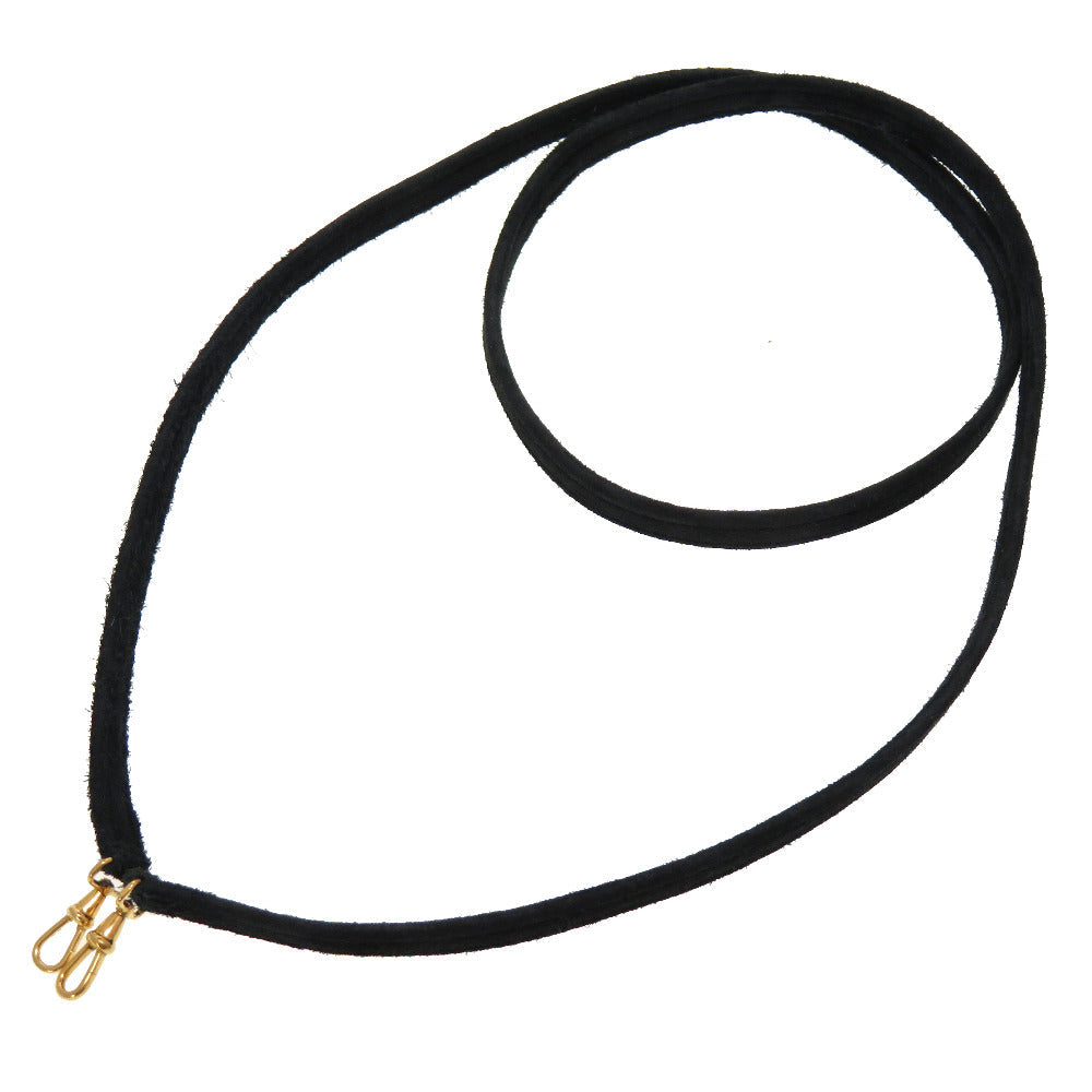 HERMES Shoulder strap Doblis black mini kelly strap