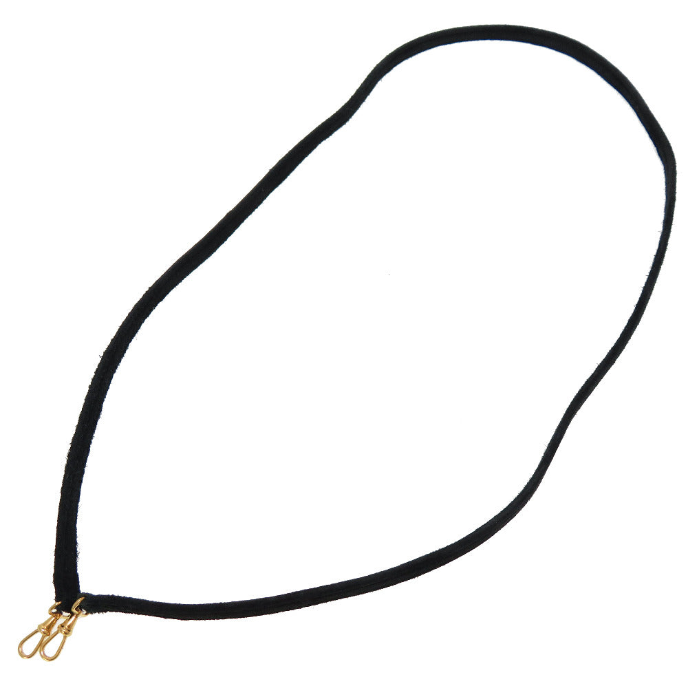 HERMES Shoulder strap Doblis black mini kelly strap
