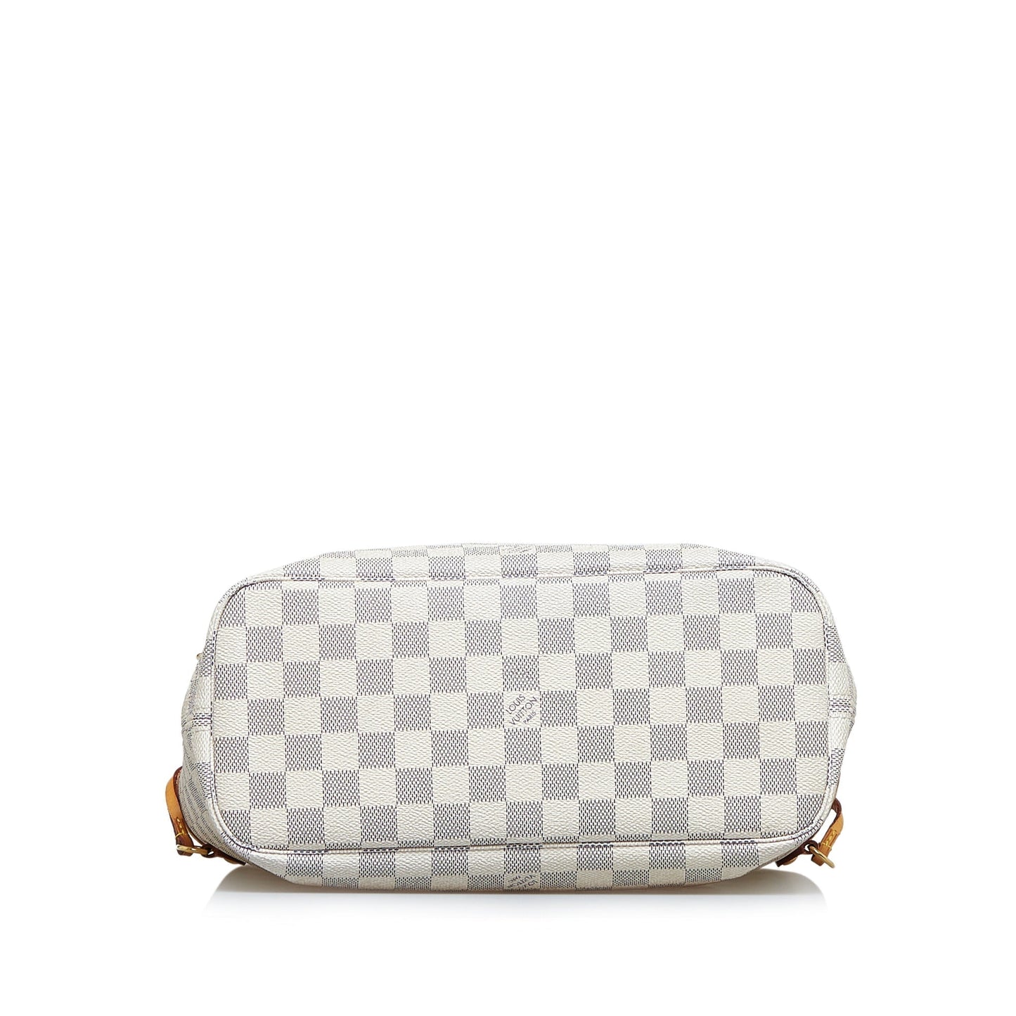 LOUIS VUITTON Damier Azur Neverfull PM White
