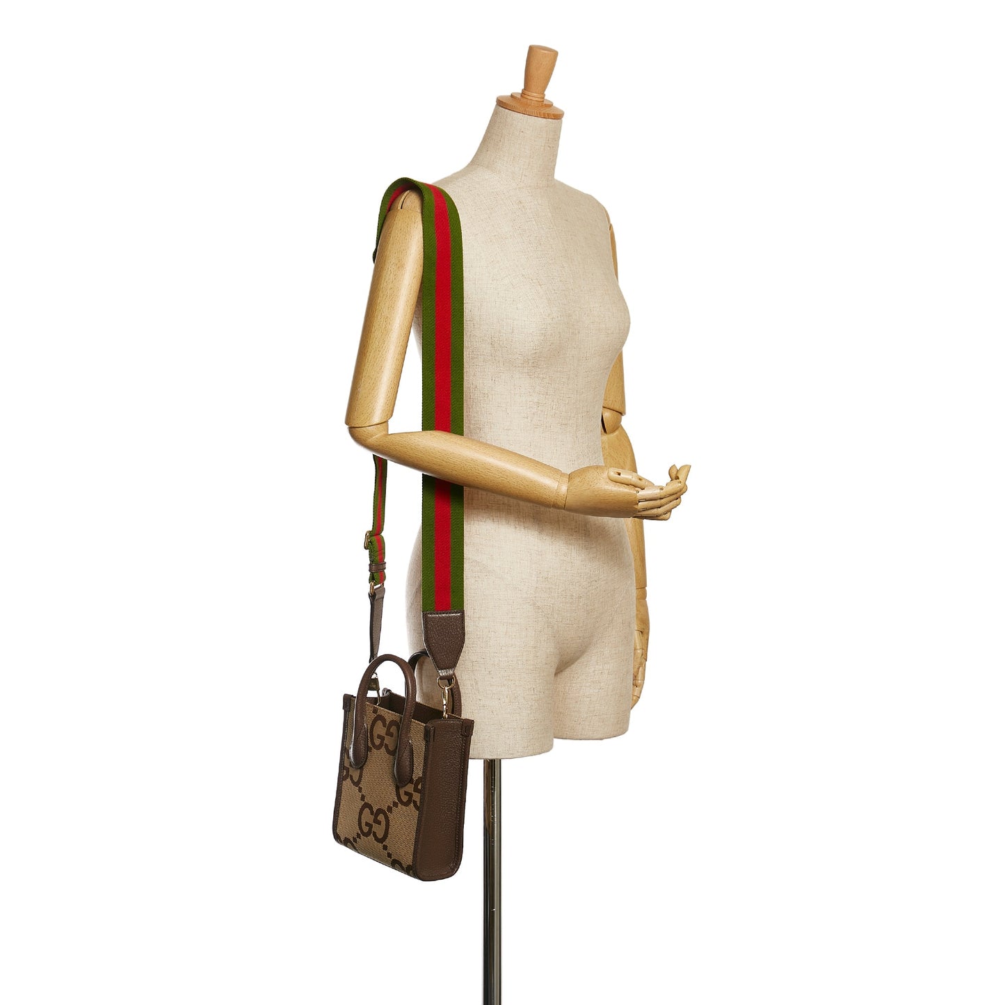Gucci Jumbo GG Canvas Web Satchel