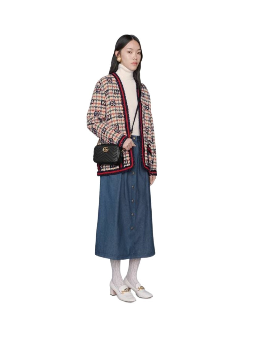 Gucci GG Marmont Collection Quilted Mini Handbag