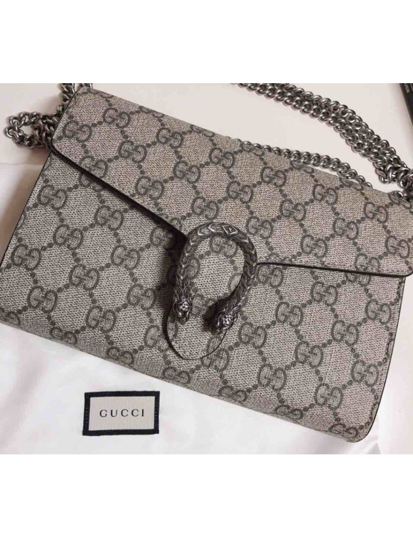 Gucci Dionysus Collection GG Supreme Canvas Chain Bag