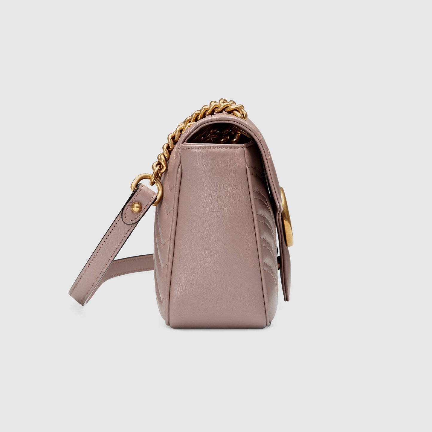 Gucci GG Marmont Medium Matelasse Shoulder Bag Dusty Pink