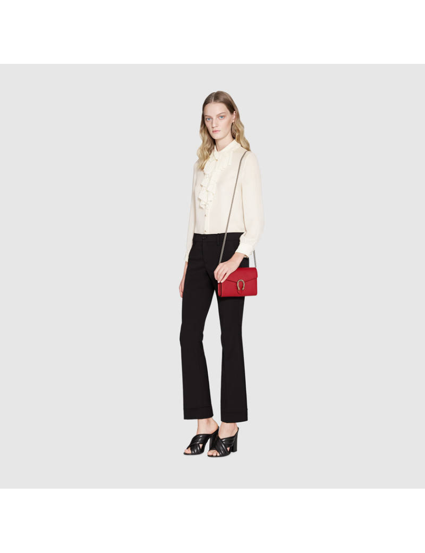 Gucci Dionysus Collection Chain Leather Mini Bag