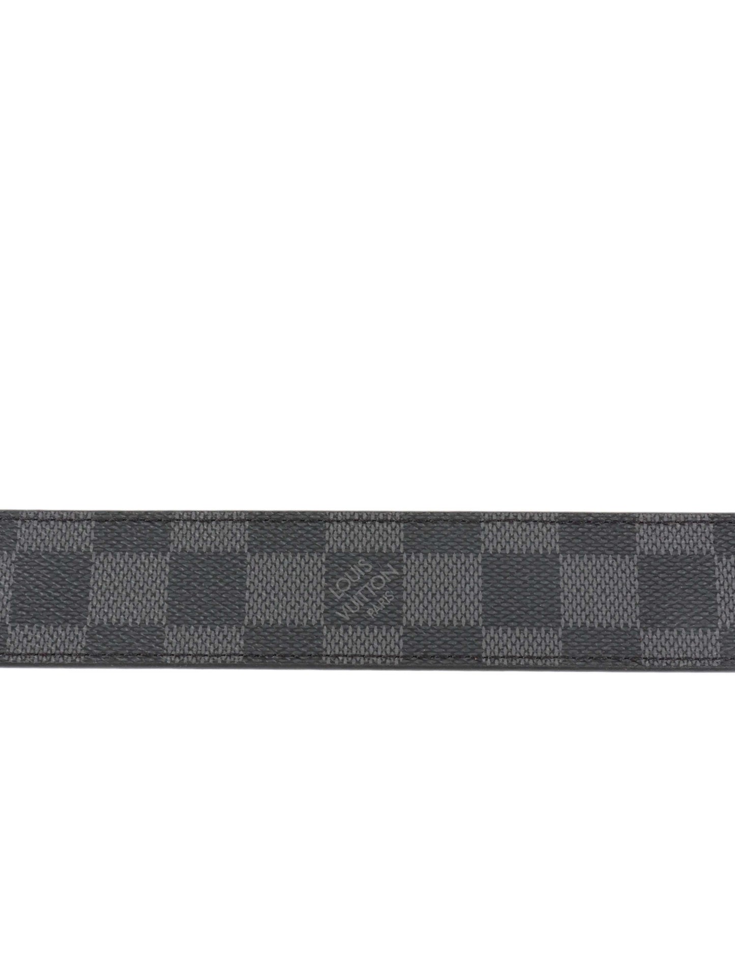 Louis Vuitton Damier Graphite Inventeur Belt.
