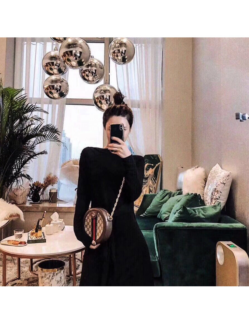 Gucci Ophidia Series GG Round Mini Shoulder Bag